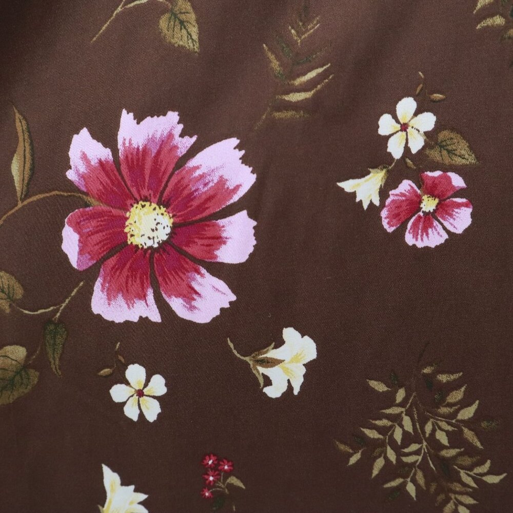Old Navy Slip Dress Women M Brown Bloomcore Feminine Cottagecore Girly Y2K Style - Picture 10 of 16